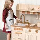 ROBOTIME Play Kitchen for Kids Toddlers, Wooden Pretend Play Kitchen Set Toy with Cutting Food Set, Toys Kitchen Gift for 3+ Year Old Kids, Girls & Boys by TinyTreasures Baby Boutique
