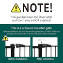 Babelio Metal Baby Gate, 29-48" Auto Close Easy Install Pet Gate, Extra Wide Walk Thru Child Safety Gate, Pressure Mounted Dog Gate for Doorways and Stairs, with Y Spindle Rods, Black by TinyTreasures Baby Boutique