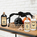 Uiifan 31 Pcs Halloween Potion Bottles Set Including Glass Apothecary Bottles with Cork Stickers and Pendants Halloween Decorations Indoor Party Supplies(White, Black,8.5 oz) by CozyNest Decor