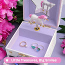 Jewelkeeper Enchanting Unicorn Musical Jewelry Box for Girls - Sparkling Rainbow Design Music Box with 2 Pullout Drawers to Store Earrings, Necklace and Bracelets - Plays The Beautiful Dreamer Tune by TinyTreasures Baby Boutique