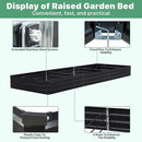 12×4×1ft Galvanized Metal Raised Garden Bed, Metal Planter Kit Box Outdoor for Deep-Rooted Vegetables, Flowers, Green and Herbs by GreenHaven Gardens