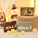 6 Flameless LED Battery Operated Tea Lights with Timer Realistic Flickering Electric Tealight Votive Candles Set Bulk Baptism Wedding Party Decorations Home Decor Centerpieces Batteries Incl. by GreenHaven Gardens