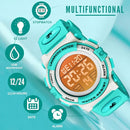 Kids Watch,Boys Watch for 3-15 Year Old Boys,Digital Sport Outdoor Multifunctional Chronograph LED 50 M Waterproof Alarm Calendar Analog Watch for Children with Silicone Band,Kids Gift by TinyTreasures Baby Boutique