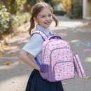 mygreen 3PCS Kids Backpack Set - Waterproof Bookbag with Lunch Box for Girls Ages 3-12, Adorable Cartoon Prints for School & Outdoor Use Pink Dogs by TinyTreasures Baby Boutique