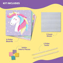 jackinthebox Poke Poke Art – Magical Theme, Mess-Free Fabric Art and Craft, Flower Pressing Kits, Gift for Kids, Girl Gifts, DIY Activity Boy Gift, Toys for Girls and Boys Ages 4 5 6 7 8 by TinyTreasures Baby Boutique