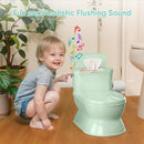 2-in-1 Toddler Potty Training Toilet - Larger Potty Chair & Detachable Training Seat for Boys & Girls Ages 1-3 with Flushing Sound, Wipes Storage, Toilet Paper Holder by TinyTreasures Baby Boutique