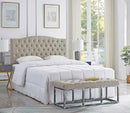 24KF Upholstered Tufted Button Linen Fabric Headboard,Comfortable Fashional Headboard Queen/Full Size,Linen by CozyNest Decor