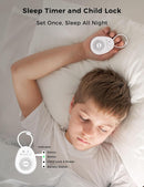 FOXFINE White Noise Machine, Portable Sound Machine with 30 Soothing Sounds, Timer, for Sleeping, Baby, Adults, Home & Travel, White by TinyTreasures Baby Boutique