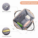 Diaper Bag Backpack for Women, Baby Bags for Girls,Diaper Bag with Changing Pad, and Insulated Pockets (Dark Grey +Light Grey) by TinyTreasures Baby Boutique