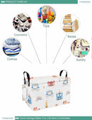 FANKANG Storage Bins, Nursery Hamper Canvas Laundry Basket Foldable with Waterproof PE Coating Large Storage Baskets for Kids Boys and Girls, Office, Bedroom, Clothes,Toys(Rec-castle carriage ） by TinyTreasures Baby Boutique
