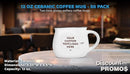 Custom Glazed Campfire Coffee Mugs 12 oz. Set of 50, Personalized Bulk Pack - Perfect for Coffee, Tea, Espresso, Hot Cocoa, Other Beverages - White by CozyNest Decor