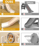 YUFU 9 in 1 Toddler Slide Set, Kids Slide for Toddlers Age 1-3, Toddler Playset with Basketball Hoop and Ball, Outdoor Indoor Playground for Toddlers 1-3 (Beige+Coffee) by TinyTreasures Baby Boutique
