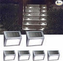 XLUX Solar Powered Lights for Deck Steps Stairs Fences Pathway Path, LED lamp, Outdoor Waterproof, White Light 6 Pack by GreenHaven Gardens
