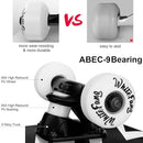 WhiteFang Skateboards for Beginners, Complete Skateboard 31 x 7.88, 7 Layer Canadian Maple Double Kick Concave Standard and Tricks Skateboards for Kids and Beginners by TinyTreasures Baby Boutique
