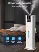 8L Smart Humidifiers for Bedroom Large Room, 2.1Gal Cool Mist Top Fill Diffuser Ambient Light, App & Remote Control, 3 Mist Modes, Quiet Humidifier for Home Office Plant (White) by TinyTreasures Baby Boutique