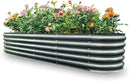 Gardmax Galvanized Raised Garden Bed, Lightweight Planter Boxes Outdoor with Easy Assembly, Large Garden Bed for Vegetables, Fruits, Flower Dark Grey 8FT by CozyNest Decor