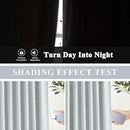 Vision Home Blue Fog Pinch Pleated Full Blackout Curtains Linen Blended Room Darkening Window Curtains 108 inch for Living Room Bedroom Thermal Insulated Pinch Pleat Drapes with Hooks 60" Wx108 Lx1 by CozyNest Decor