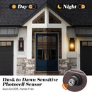 Oil-Rubbed Bronze Dusk to Dawn Outdoor Wall Light, Large 16" Exterior Wall Lantern Waterproof, Brown Farmhouse Porch Sconce, Modern Wall-Mounted Outside Light Fixture for House Garage, Patio Lamp by GreenHaven Gardens