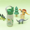 Zak Designs Harmony Kid Water Bottle for Travel or At Home, 14oz Stainless Steel is Leak-Proof and Vacuum Insulated (Dinosaur) by TinyTreasures Baby Boutique