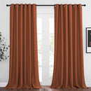 NICETOWN Blackout Curtain Panels 95" L - Window Treatment Energy Saving Thermal Insulated Solid Grommet Blackout Drapes for Living Room (Burnt Orange, 1 Pair, 80 by 95-Inch) by TinyTreasures Baby Boutique