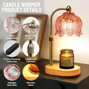 GEEZO Fragrance Candle Warmer Lamp，Electric Candle Warmer with Timer & Dimmer，Mom Christmas Birthday Gifts for Women, House Warming Gifts New Home Bedroom Decor by CozyNest Decor