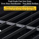 29 In Large Charcoal bbq Grills, built-in barbecue grill with Liftable Tray, Insulated Hood & Temp Gauge, black Stainless Steel Charcoal BBQ barrel Grill for Outdoor Kitchen Camping park style by GreenHaven Gardens