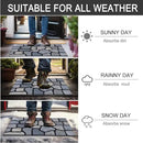 CHICHIC Welcome Door Mat 18X 30 Inch Front Doormat Outdoors for Home Entrance Outdoors Mat for Outside Entry Way Doormat Entry Rugs, Heavy Duty Non Slip Rubber Back Low Profile, Stone by CozyNest Decor