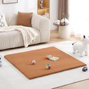 Baby Play Mat 48"x48" – Thick, Non-Slip Foam Mat for Babies and Toddlers. Foldable, Scrubbable, Odorless, and Soft, Ideal for Playpens, Crawling, and Indoor Playtime-Brown by TinyTreasures Baby Boutique