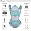 Baby Carrier Ergonomic Infant Carrier with Hip Seat Kangaroo Bag Soft Baby Carrier Newborn to Toddler 7-45lbs Front and Back Baby Holder Carrier for Men Dad Mom by TinyTreasures Baby Boutique