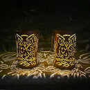 Outdoor Solar Lanterns ,Owls Projection Patterned Outdoor Lanterns with Handles LED Solar Light Outdoor Waterproof Garden Lights for Garden，Yard, Table, Pathway(2 /Bronze) by GreenHaven Gardens