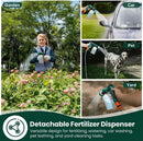VENETIO 8-Dial Lawn & Garden Feeder Pro with Quick Connect Fittings and 16oz Bottle for Uniform Fertilizing & Watering Plants | Precision Liquid Fertilizer Sprayer | Hose Spray Nozzle for Dog Shampoo by GreenHaven Gardens