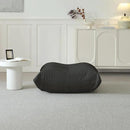 Luxury Ottomans, Modern Square Foot Rest for Sofa Couch Chair, Lazy Floor Seating, Fireside Bean Bag Chair, Tatami Sofa Lounger for Living Room, Bedroom, Office, Black by CozyNest Decor