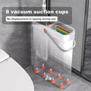 JOYBOS Mop and Bucket with Wringer Set, Hands Free Flat Floor Mop and Bucket, with 2 Washable Microfiber Pads, Wet and Dry Use, Floor Cleaning System by CozyNest Decor