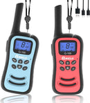 QNIGLO Kids Walkie Talkie, VOX Rechargeable Kids Walkie Talkie, 3KM Working Distance, 48H Standby, 8 Channels, Flashlight Function, Gift for 3-12 Year Old Girls & Boys (2-Pack) by TinyTreasures Baby Boutique