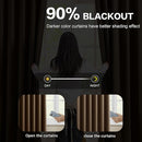KEQIAOSUOCAI Pleated Blackout Curtains 45 Inches Long, Thermal Insulated Room Darkening Bedroom Drapes 2 Panels Set Burg Pinch Pleats Viral Curtains for Kids Room/Living Room(Brown,40"x 45"x 2 PCs) by TinyTreasures Baby Boutique