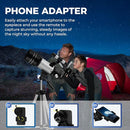 ESAKO Telescope for Kids & Beginners, 70mm Aperture Portable Telescopes with 3 Eyepieces, Height Adjustable Tripod & Phone Adapter & Remote Control by TinyTreasures Baby Boutique