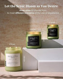 M&SENSE Eucalyptus & Mint Candles for Home Scented, 19.4oz 110 Hours Burn Soy Aromatherapy Candle Gift for Stress Relief, Meditation, Yoga, Relaxing SPA, Natural Soy Wax for Men and Women by CozyNest Decor