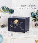 Jewelry Box with Lock for Girls: Jewelry Organizer for Dresser - 3-Drawer Earrings Storage Girls Women Gift (Dark Blue by TinyTreasures Baby Boutique
