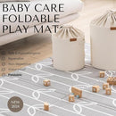 Baby Care Foldable Mat - Sea Petals(Gray), Large by TinyTreasures Baby Boutique