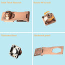 Alise Keyed Hasp Lock,4 Inch Safety Packlock Clasp Hasp Lock Latch with Lock,Door Hinge Lock with Keys Keyed Locking Hasp for Cabinets Closets Doors,Red Bronze by TinyTreasures Baby Boutique