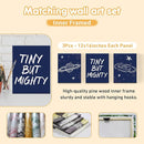 Personalized Crib Bedding Set, 5 Pcs Custom Nursery Bedding Sets with Name, Infant Bedding Set for Baby Boys, Blue Astronaut Double Layer Baby Crib Set, Babies Toddlers Kids Customized Gifts by TinyTreasures Baby Boutique