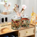 Cartoon Mushroom 2PC Airtight Transparent Plastic Storage Jar, Food Storage Container Glass, Can Store Candy, Salt, Coffee Beans, With lid, Easy To Use by CozyNest Decor