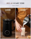 32oz Automatic Soy Machine for Homemade Almond, Oat, Coconut, Soy, Plant Based Milks and Non Dairy Beverages with Delay Start/Keep Warm/Self-Cleaning/Boil Water, Black by TinyTreasures Baby Boutique