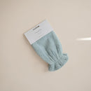 mushie Baby Bath Mitt | Organic Cotton | Pack of 2 (Sea Mist) by TinyTreasures Baby Boutique