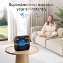 Dreo Top Fill 4L Humidifiers for Bedroom, 36H Runtime, 28 dB Quiet Cool Mist Supersized Air Humidifier for Large Room, Plants, Baby Nursery, Indoor, Night Light, Easy to Clean & Fill, Black by TinyTreasures Baby Boutique