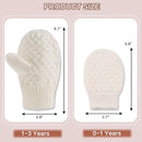 Baby Knit Mittens Toddler Boys Girls Gloves Winter Infant Newborn No Scratch Mitten 0-3 Years by TinyTreasures Baby Boutique