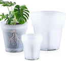 Vesici Large Size Clear Nursery Pots Variety Pack Plant Pots with Drainage Holes Planters for Indoor Plants Flexible Transparent Plastic Plant Bottle Succulents(12 Pcs,5/7/9 Inch) by GreenHaven Gardens