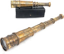 ALADEAN Vintage Spyglass Telescope Engraved PSALM 32:8 - Find Best Pathway - Inspirational Gifts Meaningful Gift Gadget Functional 16" Brass Spyglass with Brilliant Magnification in Gift Box by TinyTreasures Baby Boutique