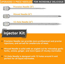 Meat Injector, Marinade Injector with 3 Marinade Needles,Seasoning Injector, Turkey Injector Syringe，2-OZ Large Capacity, All Stainless Steel 2024 UPDATE by GreenHaven Gardens