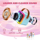 Kinglucky Mini Karaoke Machine for Kids, 2025 TOP Birthday Gifts Ideas for 3-12 Year Old Girls, Christmas Party Gifts Kids' Personal Video Players Accessories with 2 Wireless Microphones - Blue by TinyTreasures Baby Boutique